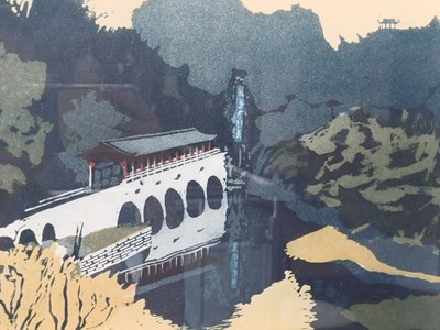 Lot 459 - Patrick Procktor RA (1936-2003) "Flower Bridge,...