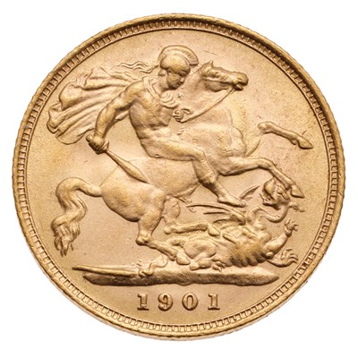 Lot 321 - Victoria, Half Sovereign 1901; practically as...
