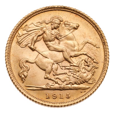 Lot 349 - George V, Half Sovereign 1915S, Sydney Mint;...