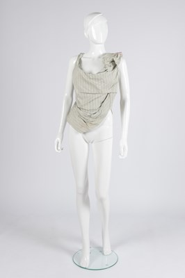 Lot 2011 - Vivienne Westwood Striped Silk Corset Bodice,...