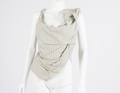 Lot 2011 - Vivienne Westwood Striped Silk Corset Bodice,...