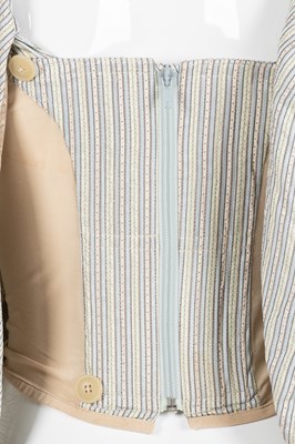 Lot 2011 - Vivienne Westwood Striped Silk Corset Bodice,...