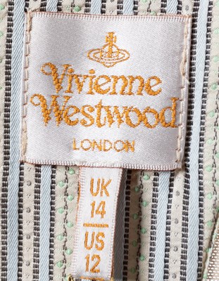 Lot 2011 - Vivienne Westwood Striped Silk Corset Bodice,...