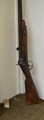 Lot 402 - A 19th century percussion grouse gun (a.f.)