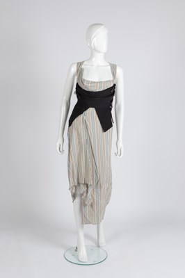 Lot 2080 - Vivienne Westwood Grey and Pale Blue Striped...