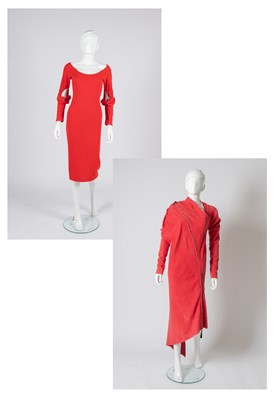 Lot Vivienne Westwood Red Cotton Body Con Dress,...