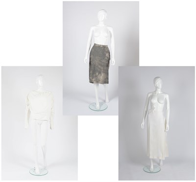Lot 2009 - Vivienne Westwood Grey Striped Skirt, circa...
