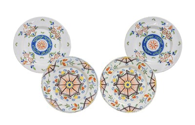 Lot 190 - A Pair of Lambeth Delft "Ann Gomm" Pattern...