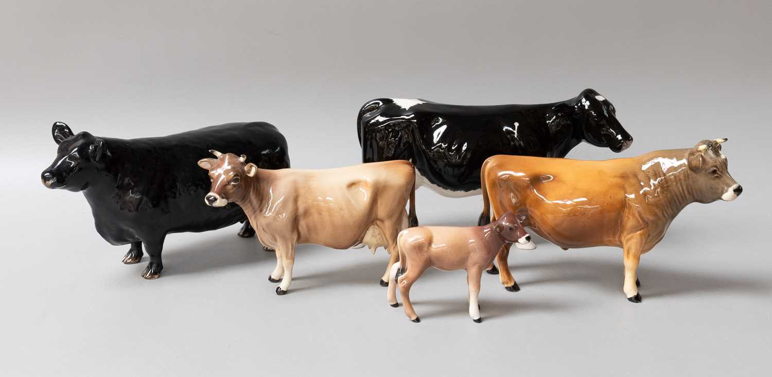 Lot 168 - Beswick Cattle, comprising: Jersey Bull Ch....