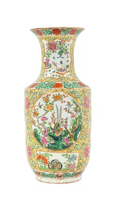 Lot 42 - A Chinese Porcelain Vase, 19th century, of...