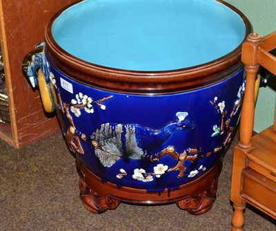 Lot 411 - A Joseph Holdcroft Majolica jardiniere