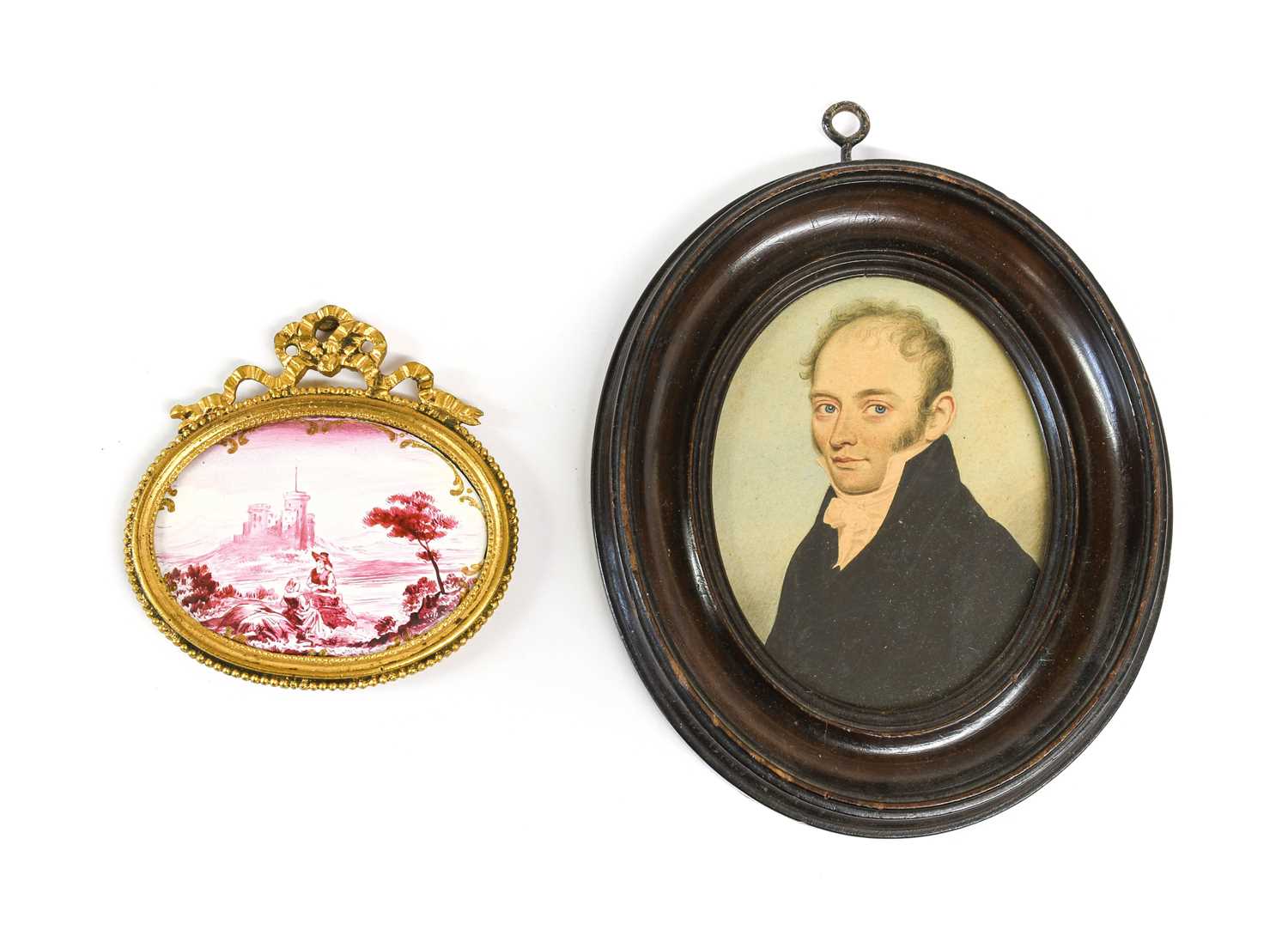 Lot 122 - An Enamel Plaque, probably Staffordshire, late...
