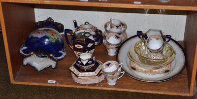 Lot 418 - Tea set, twin-handled vase and decorative ceramics