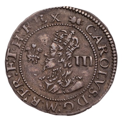 Lot 70 - Charles I, Threepence, Aberystwyth Mint, mm....