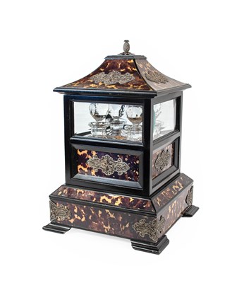Lot 373 - A White Metal Mounted Faux Tortoiseshell...