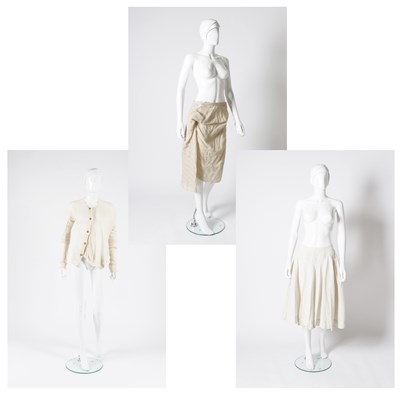 Lot 2018 - Vivienne Westwood Cream Cotton Self Striped...