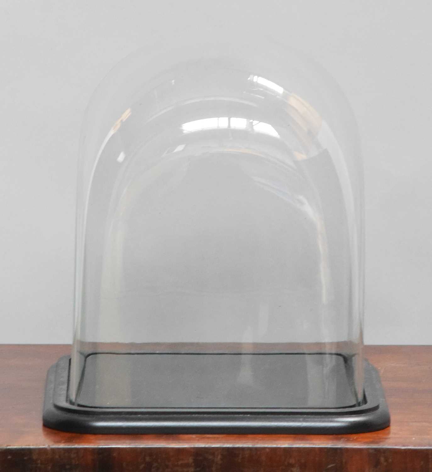 Lot 115 - Glass Domes: A Square Glass Dome, modern, with...