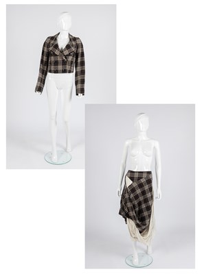 Lot 2110 - Vivienne Westwood Black and Brown Checked...