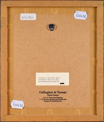 Lot 318 - Paul Nash (1889-1946) "Siegfried, A Deep...