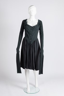 Lot 2106 - Vivienne Westwood A Green Cotton and Silk Long...