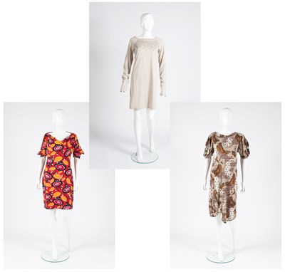 Lot 2113 - Vivienne Westwood Taupe Jersey Dress, circa...