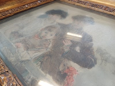Lot 340 - Madeline Green (1884-1947) At the races Oil on...