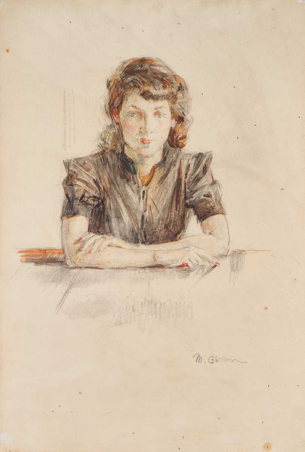 Lot 339 - Madeline Green (1884–1947) Study of a lady...