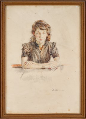 Lot 339 - Madeline Green (1884–1947) Study of a lady...