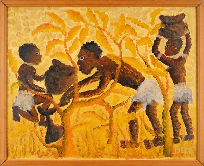 Lot 398 - Bela Sara (1920-1968) Congolese Figures...