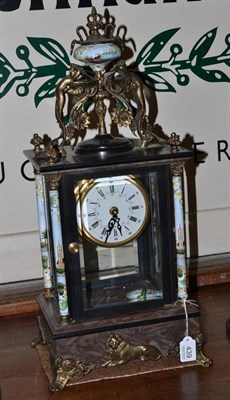 Lot 439 - A four glass modern mantel timepiece