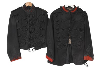 Lot 330 - An Edwardian Dark Green Wool Mess Dress Jacket...
