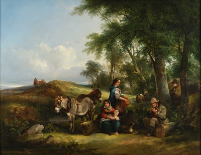Lot 1099 - William Shayer Snr. (1787-1897) "Afternoon...