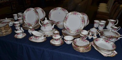 Lot 446 - Royal Albert 'Autumn Roses' dinner service