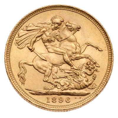 Lot 315 - Victoria, Sovereign 1896S, Sydney Mint;...