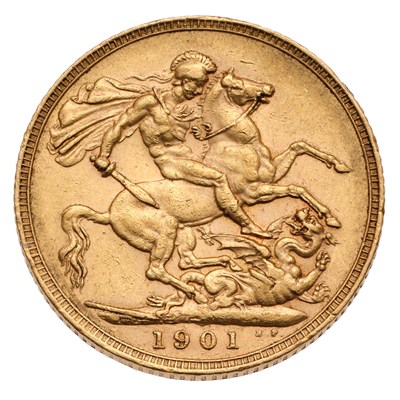 Lot 318 - Victoria, Sovereign 1901; very fine