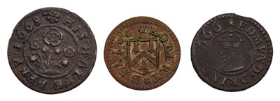 Lot 476 - 3x 17th Century Tokens, all Yorkshire issues...