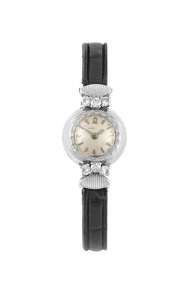Lot 2243 - Omega: A Lady's 18 Carat White Gold Diamond...