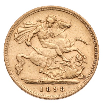 Lot 324 - Victoria, Half Sovereign 1898; very fine