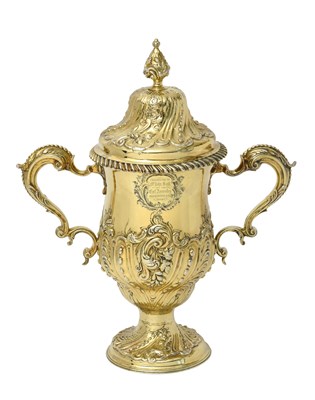 Lot 2160 - A George III Silver-Gilt Cup and Cover