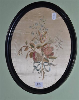 Lot 465 - Silk needlework picture