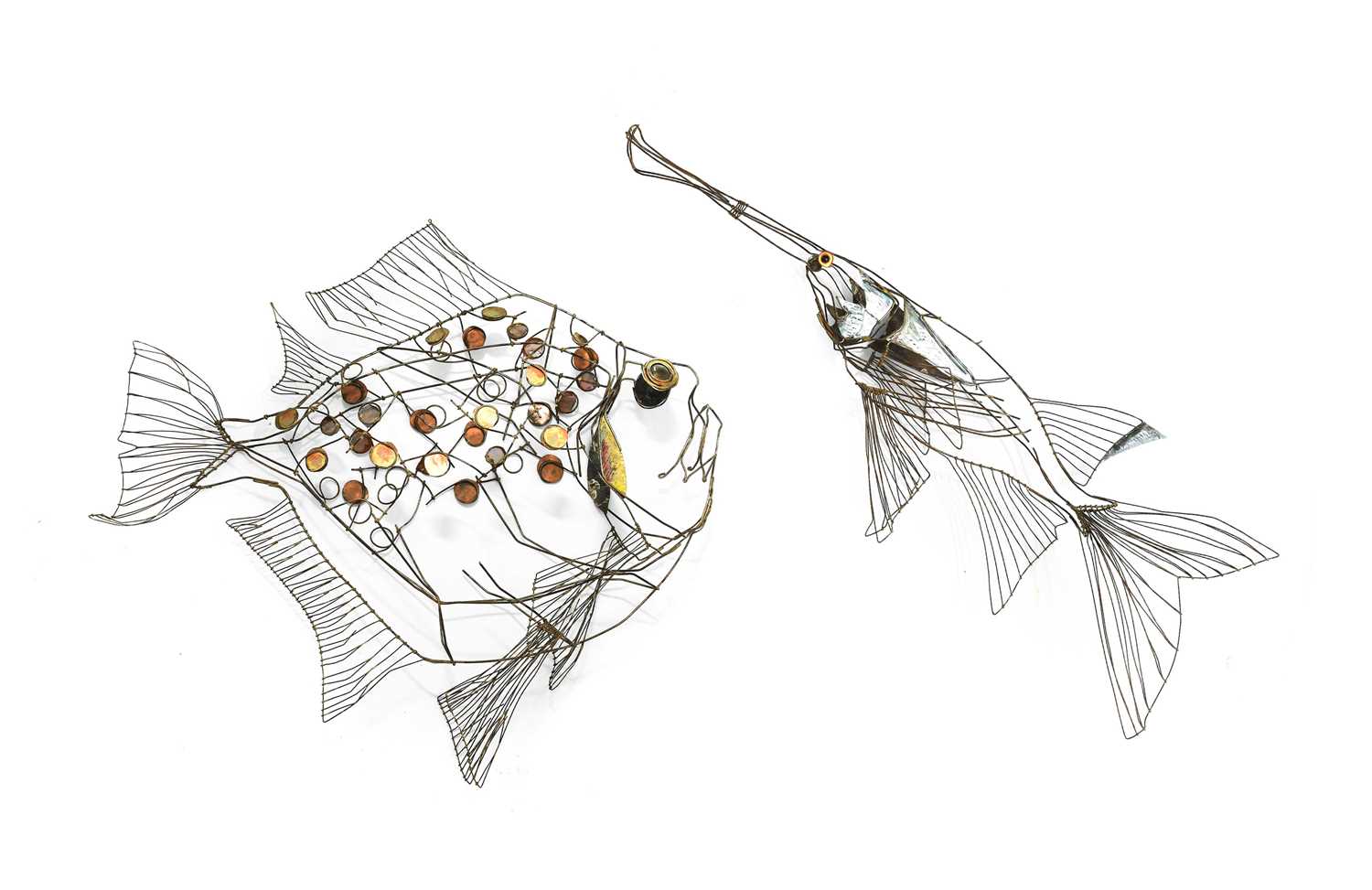 Lot 61 - Thomas (Tom) Hill (Contemporary): Two Fish...