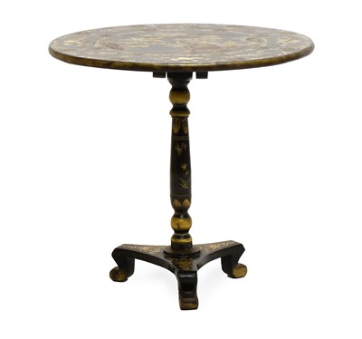 Lot 88 - A Chinese Black Lacquer Chinoiserie-Decorated...