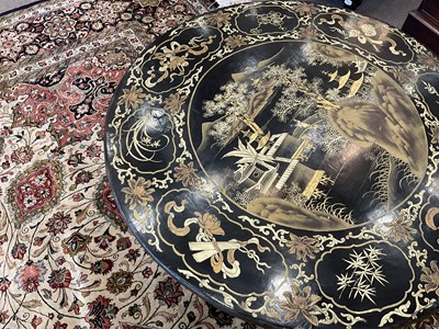 Lot 88 - A Chinese Black Lacquer Chinoiserie-Decorated...