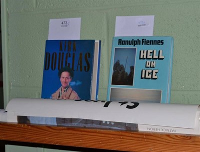 Lot 473 - Three posters and two books signed by Kirk Douglas and Ranulph Fiennes