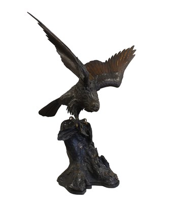 Lot 221 - A Japanese Bronze Large Okimono, Meiji period,...