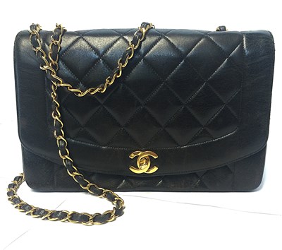 Lot 1079 - Early 1990s Chanel Black Leather Quilted...