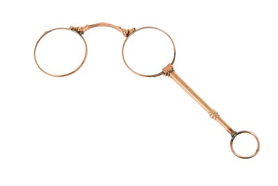 Lot 2106 - A Pair of Gold Lorgnettes