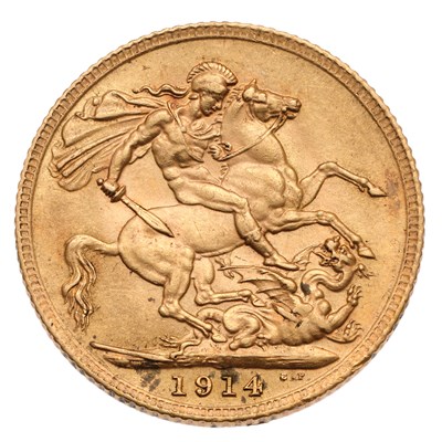 Lot 341 - George V, Sovereign 1914; good very fine