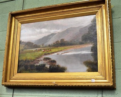 Lot 489 - Henry H Parker gilt framed oil landscape