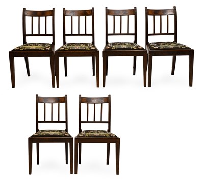 Lot 504 - A Set of Six George III Mahogany and...